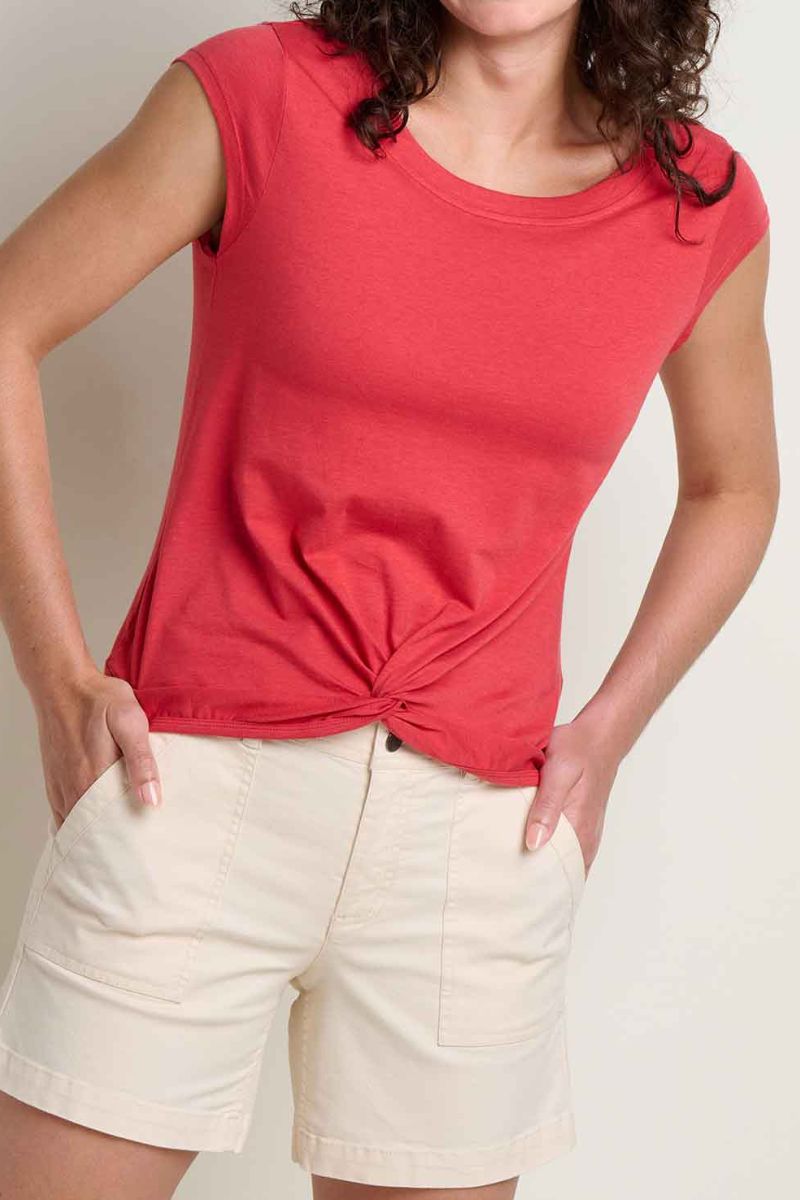 Toad & Co. Women's Anza Tee XS Crabapple
