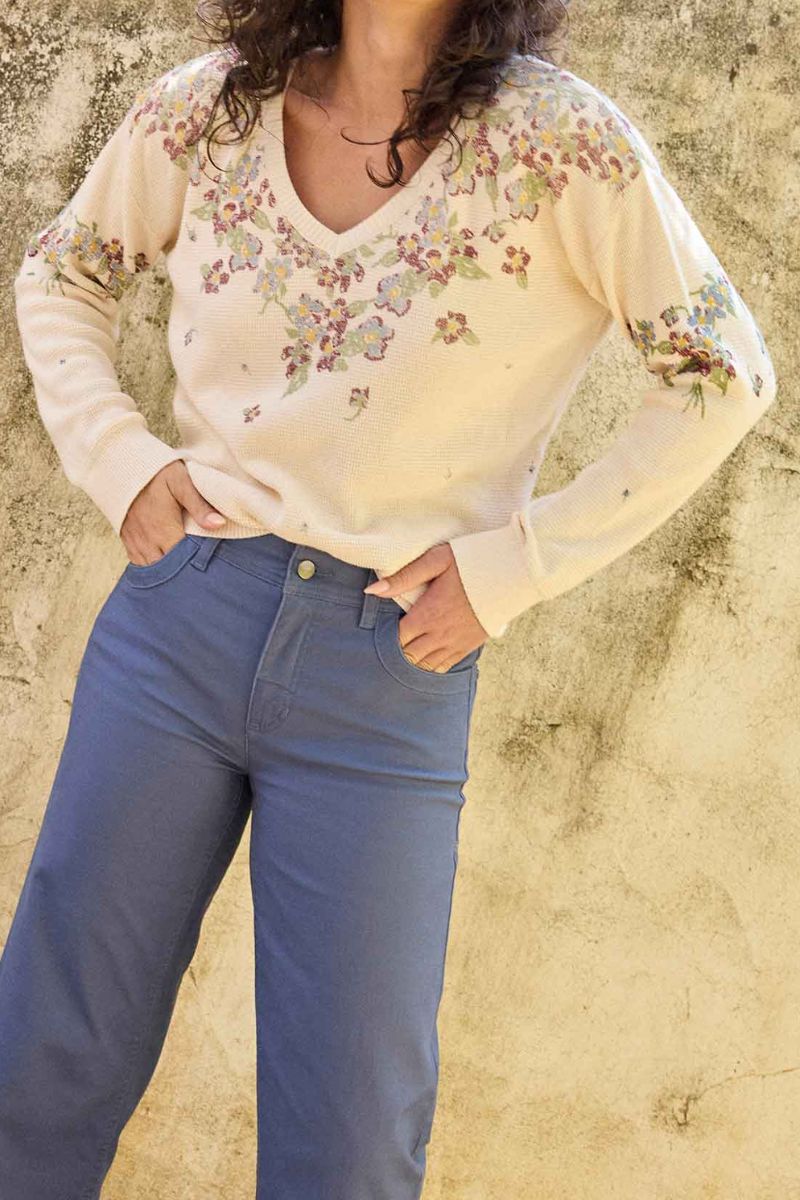 Toad & Co. Women's Bianca Patterned Pullover L Salt Print