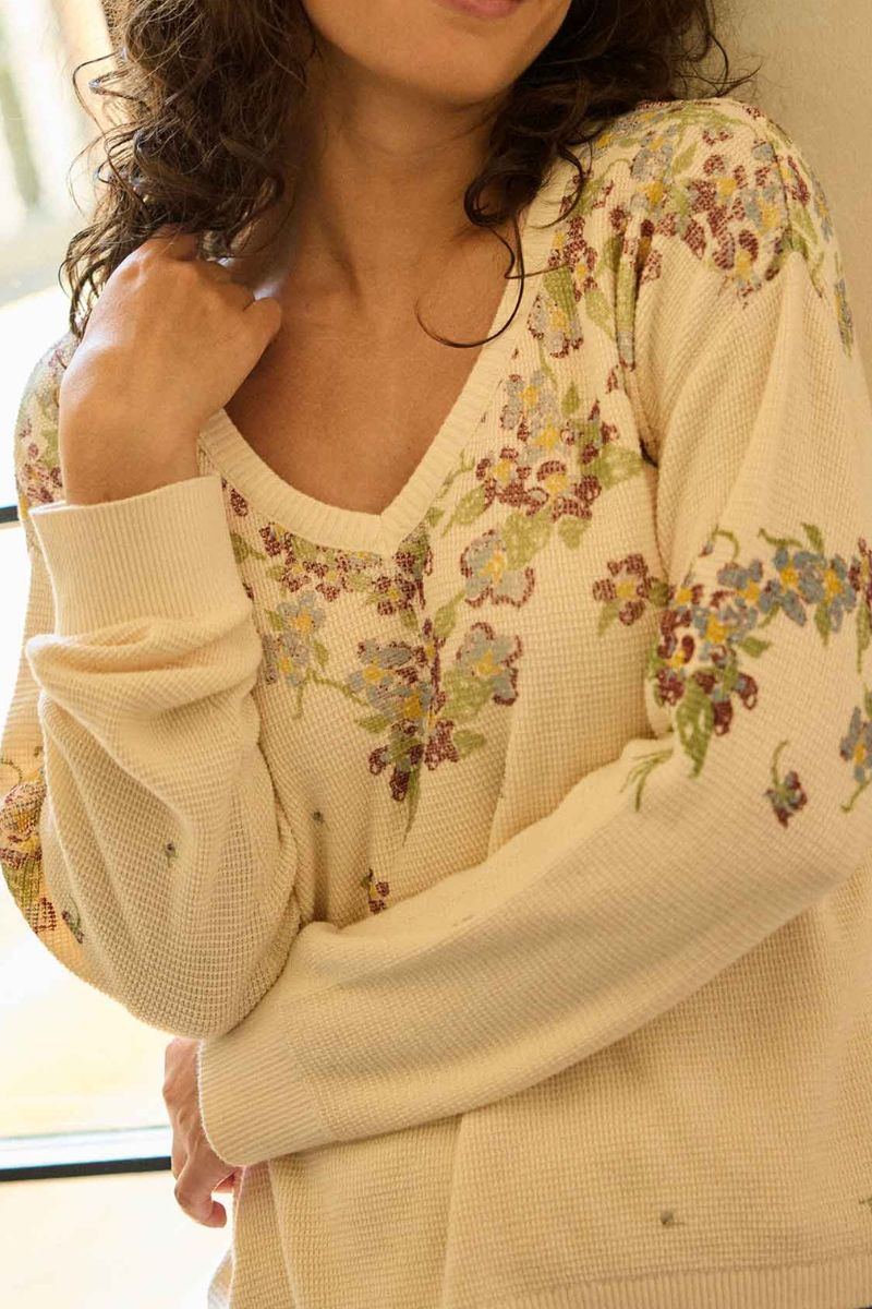 Toad & Co. Women's Bianca Patterned Pullover L Salt Print