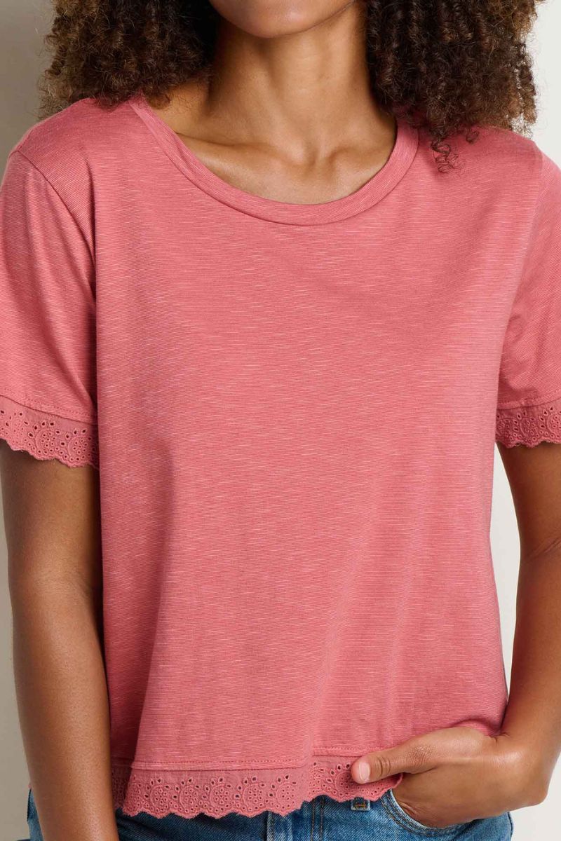 Toad & Co. Women's Clara Tee M Dusty Cedar