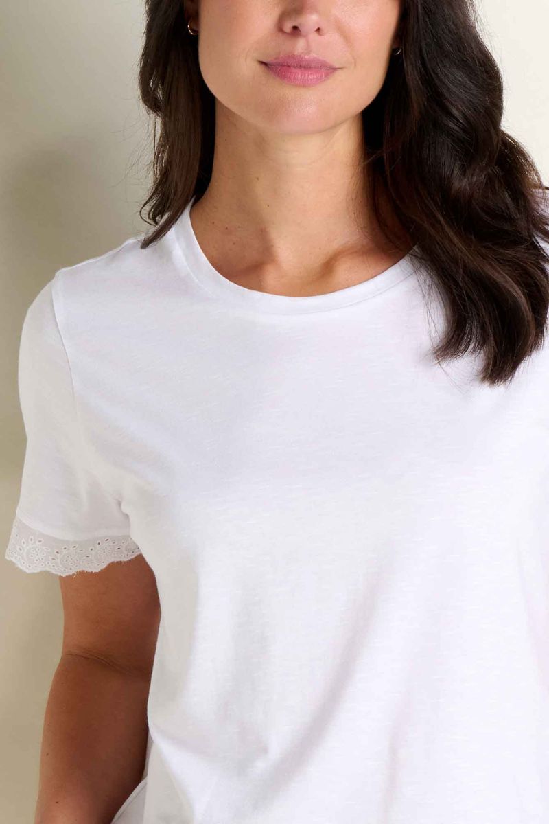 Toad & Co. Women's Clara Tee S True White