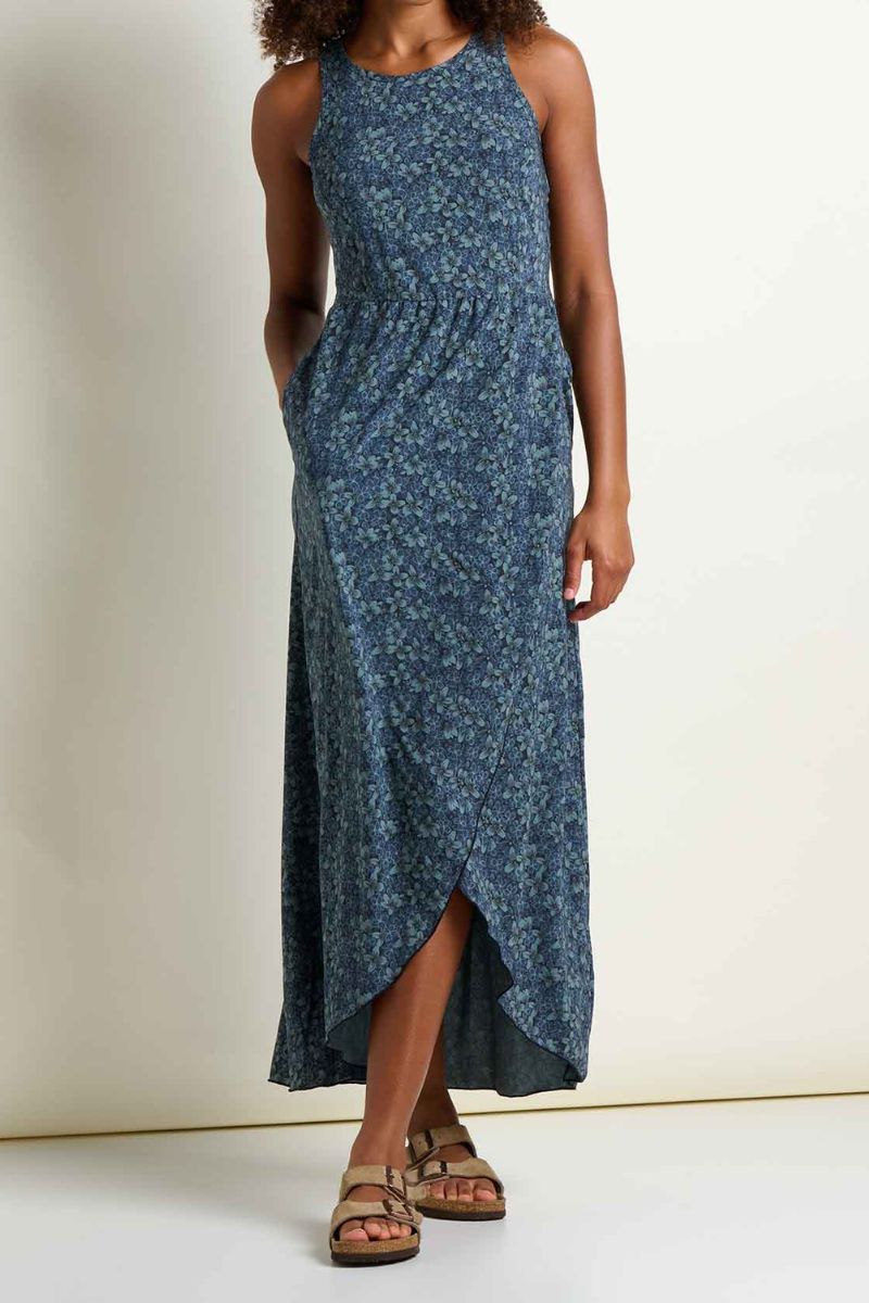 Toad & Co. Women's Sunkissed Maxi Dress S Ink Print