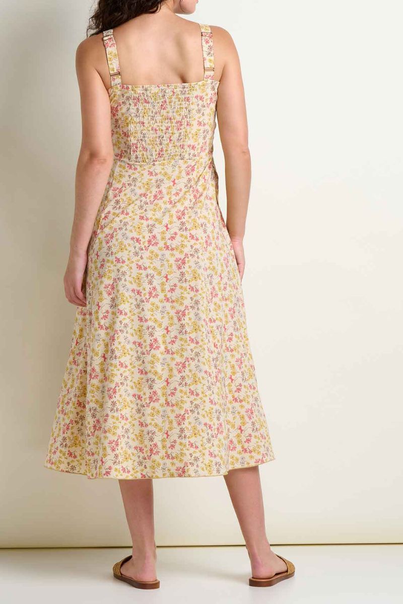 Toad & Co. Women's Sunkissed Tank Midi Dress M Barley Print