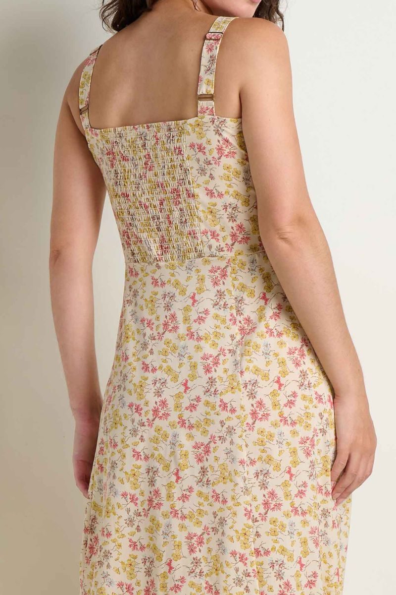 Toad & Co. Women's Sunkissed Tank Midi Dress XS Barley Print