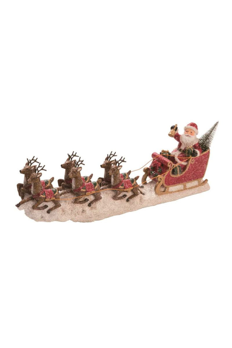 Reindeer Santa Sleigh