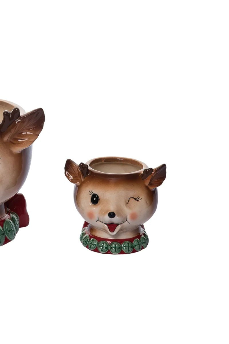 Vintage Reindeer Snack Bowl Small
