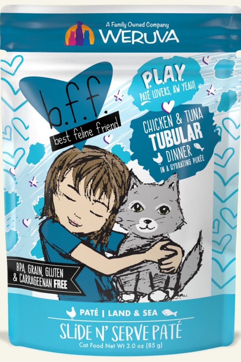 Weruva BFF P.L.A.Y. Chicken & Tuna Tubular Pouch 3 oz