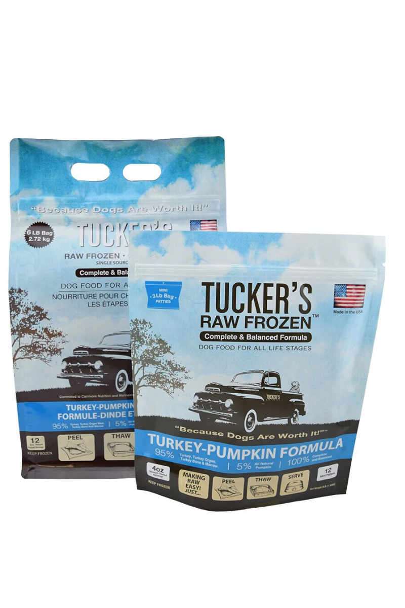 Tuckers Frozen Dog Food Turkey -Pumpkin Formula 3 lb