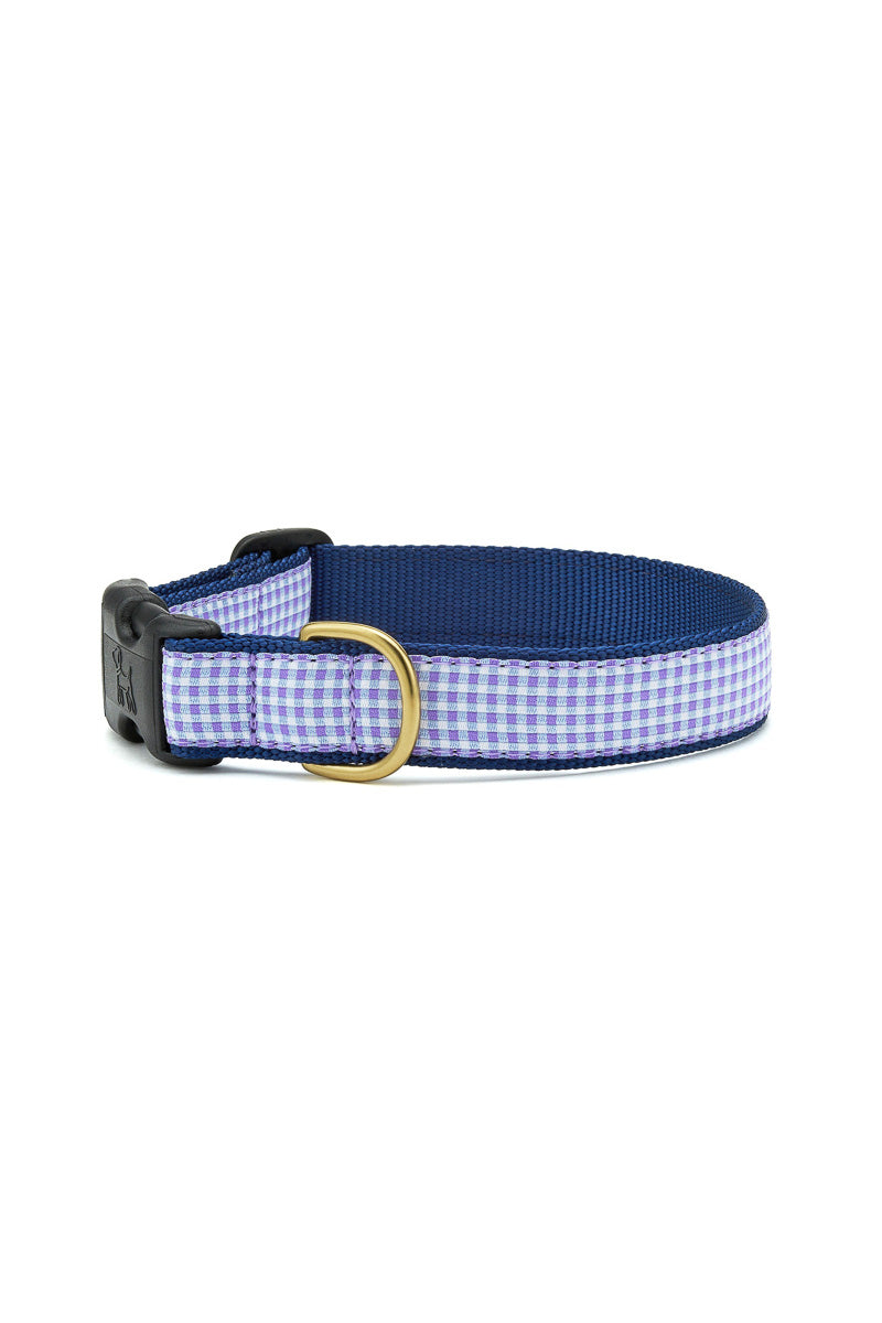 Up Country Purple Gingham Collar Medium Wide