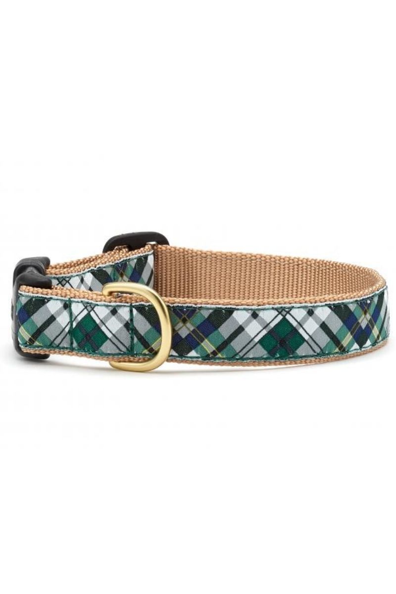 Up Country Gordon Plaid Dog Collar Large Wide