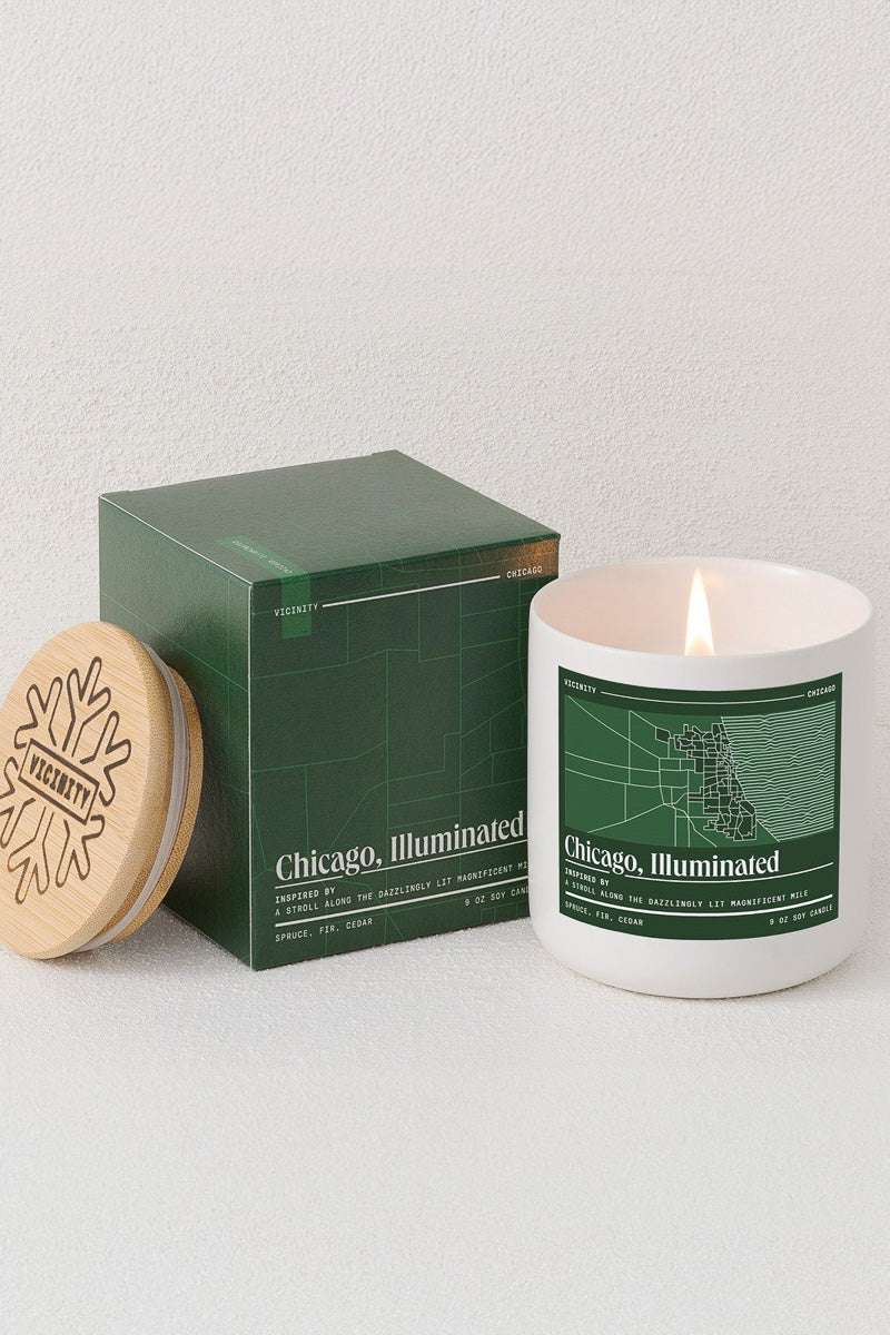 Vicinity Candles Chicago, Illuminated