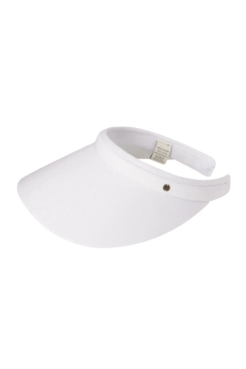 Woman's Push on Visor One Size Ellen White