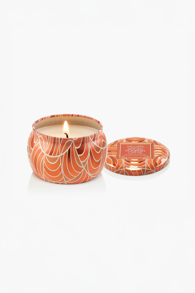 Voluspa Spiced Pumpkin Latte Mini Tin Candle