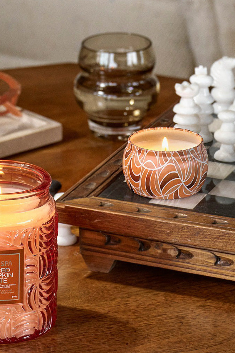 Voluspa Spiced Pumpkin Latte Mini Tin Candle