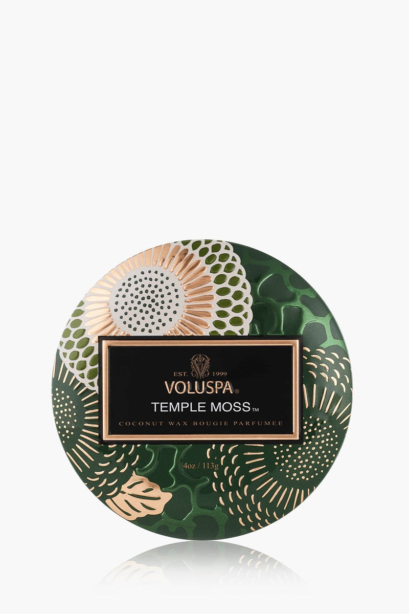 Voluspa Temple Moss Mini Tin Candle