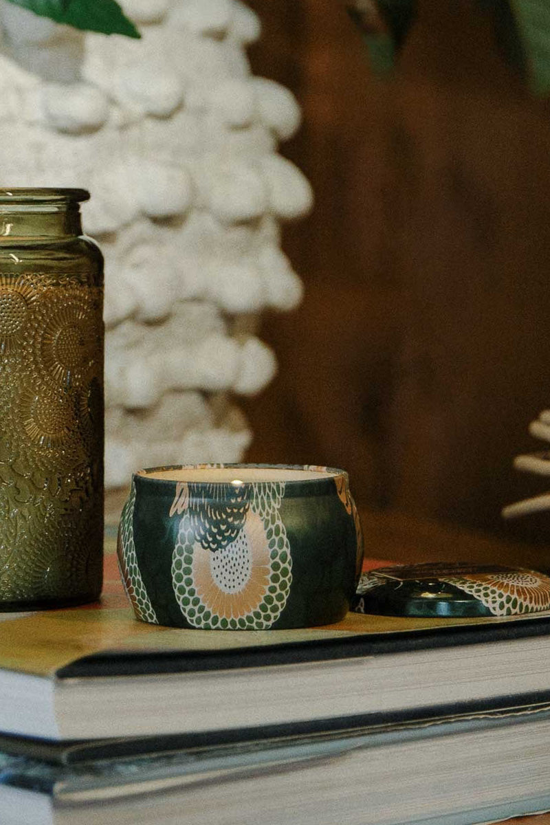 Voluspa Temple Moss Mini Tin Candle