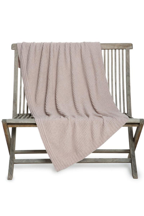 THROW WAFFLE BLANKET DOVE GRAY