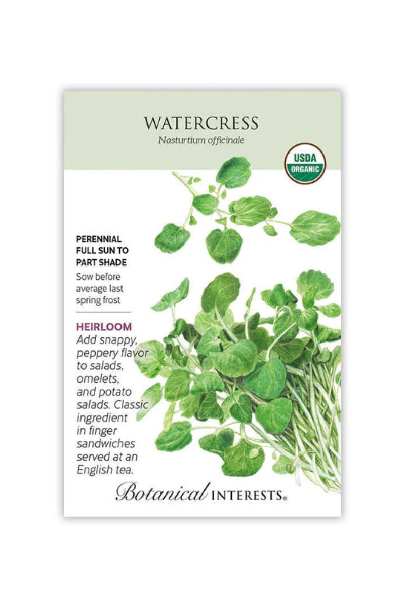 Botanical Interests Watercress Organic Seeds