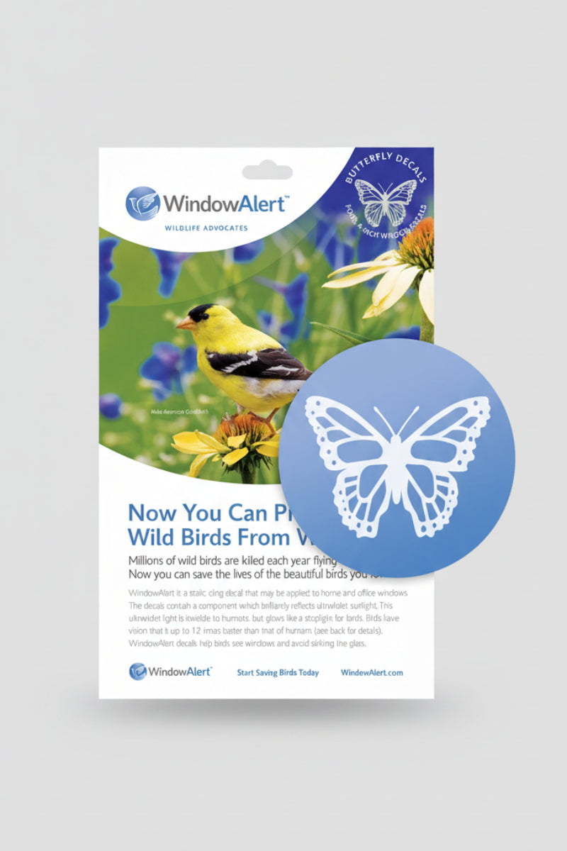 WindowAlert Decal Envelope Butterfly