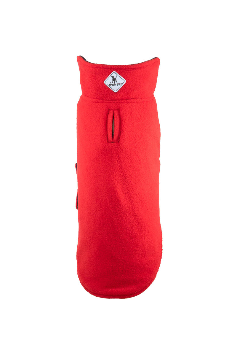 Worthy Dog Fargo Fleece Reversible Jacket Size 8 MacLeod Plaid