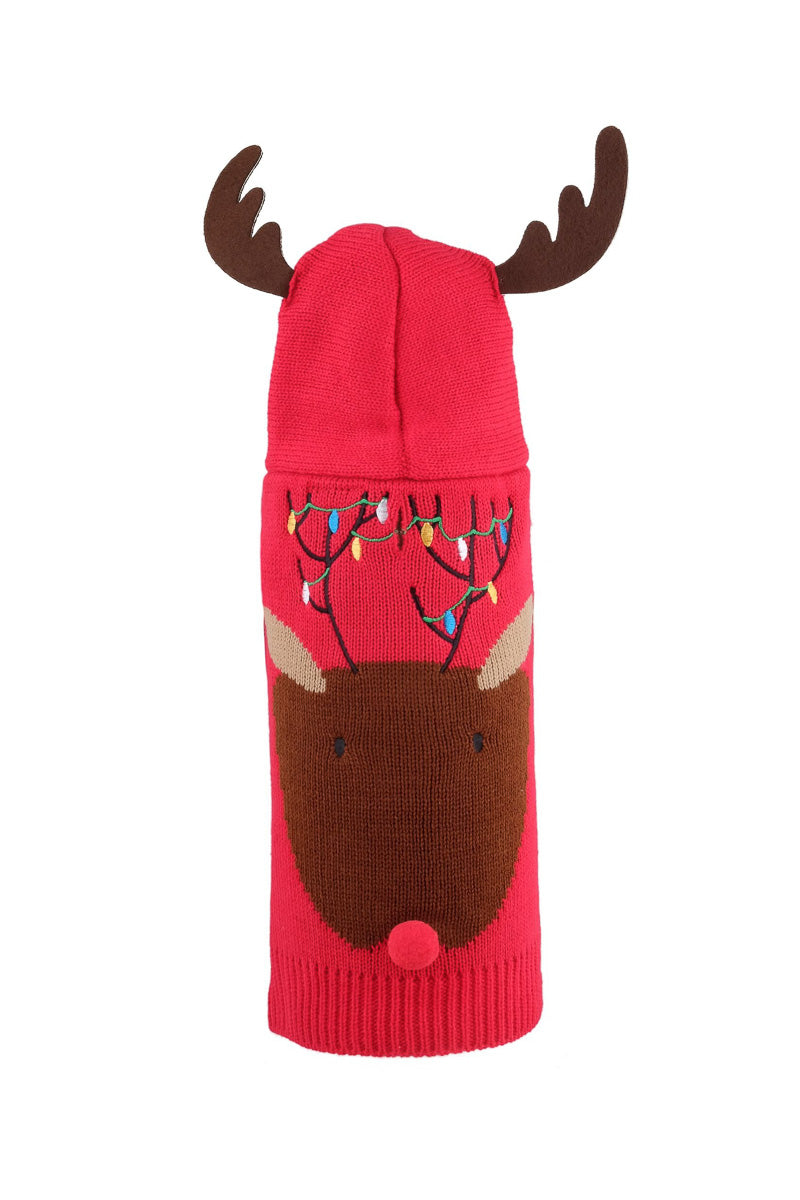 Worthy Dog Rudy Reindeer Hoodie Extra Large