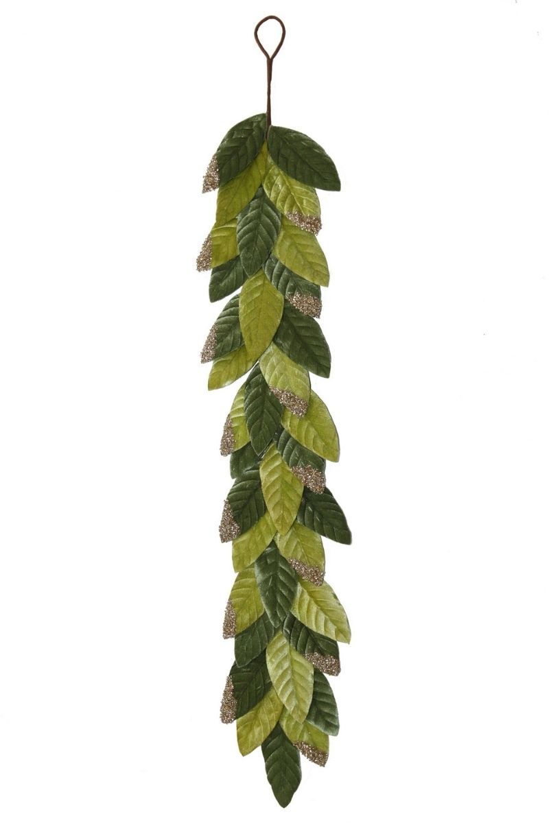 GARLAND LEAF WITH GLITTER 47"